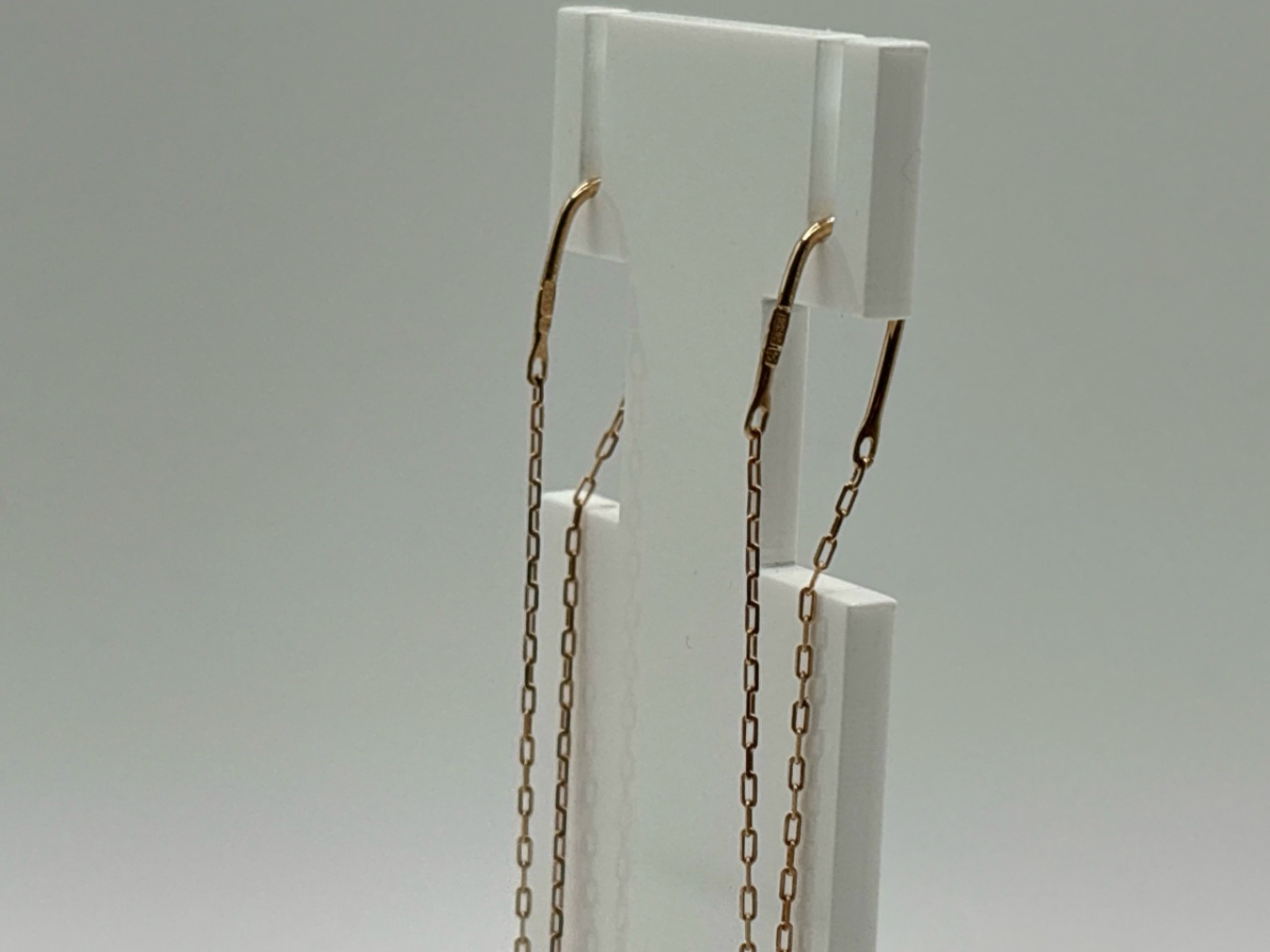 029806 СЕРЬГИ ПРОДЕВКИ без камня (Au 585)