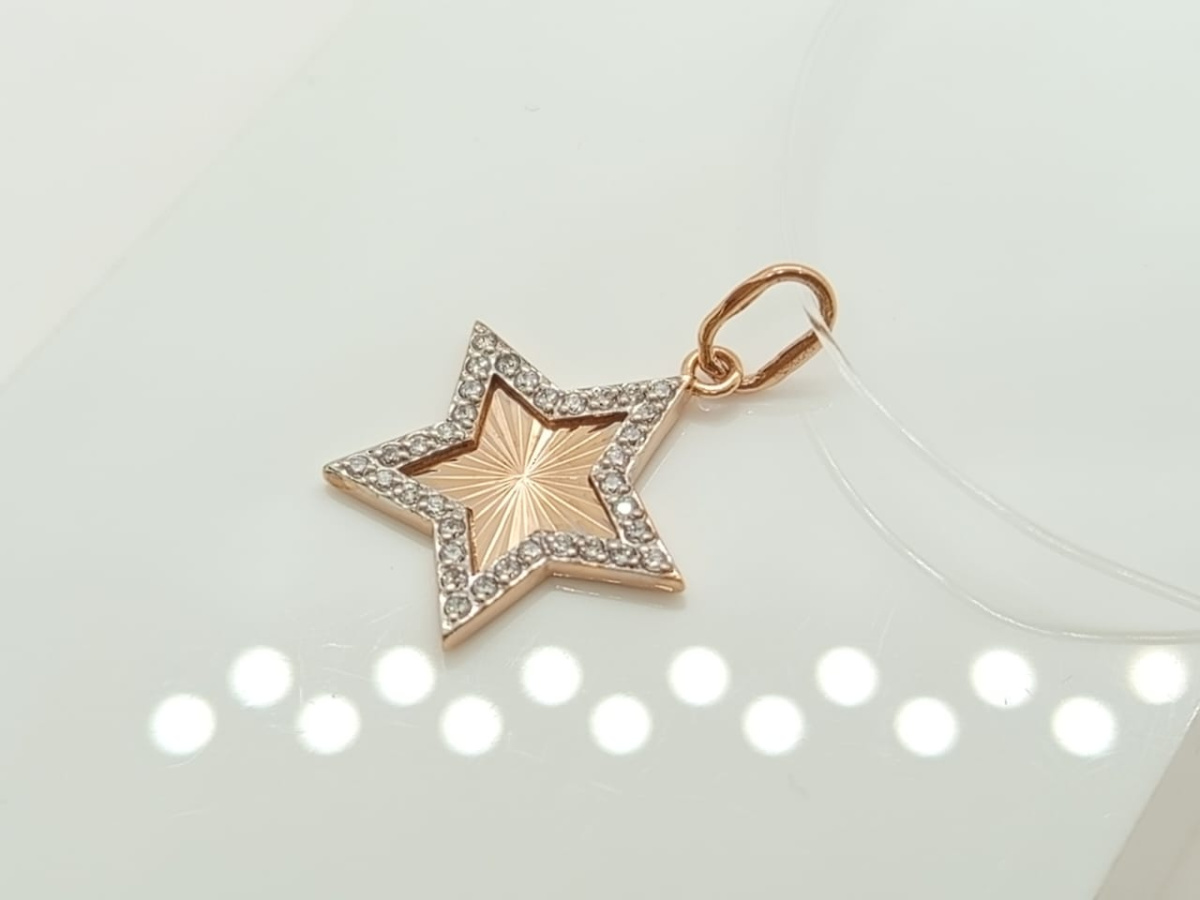 ПОДВЕСКА С КАМНЯМИ (Au 585)