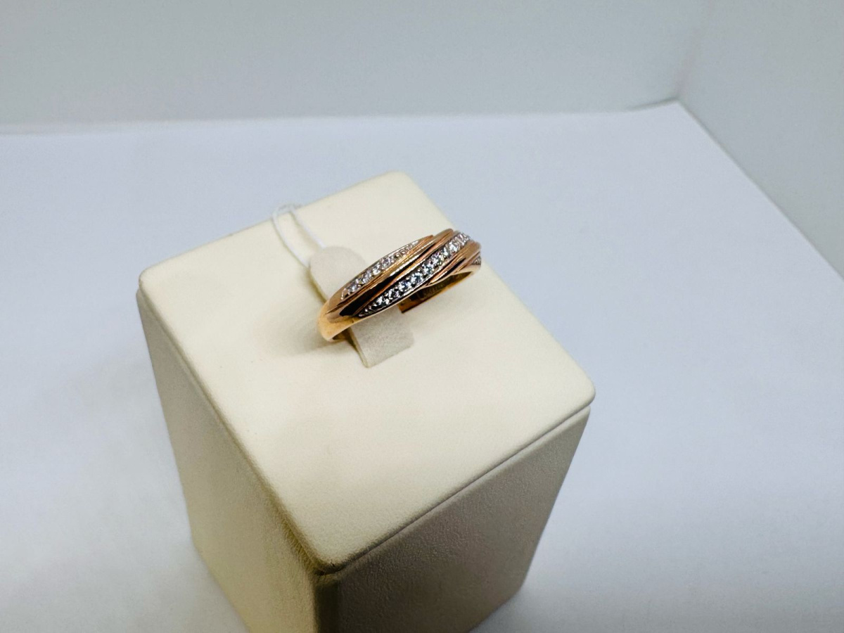 КОЛКМИ585 КОЛЬЦО С КАМНЯМИ (Au 585)