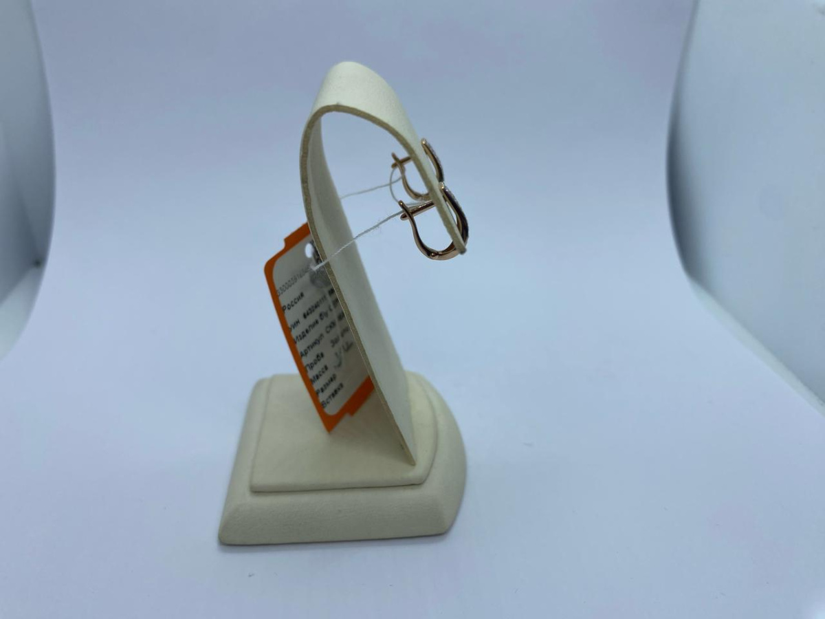 СКМИ585 СЕРЬГИ С КАМНЯМИ (Au 585)