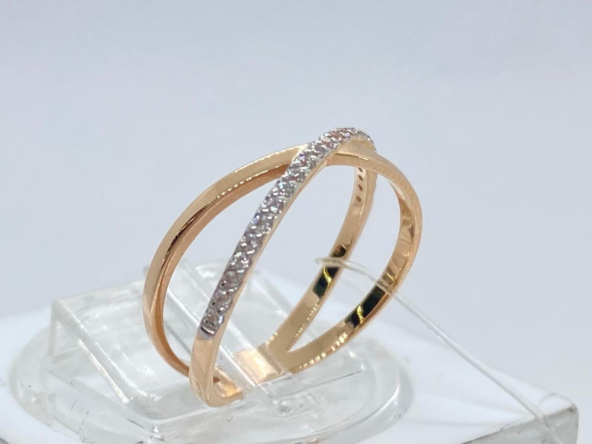 018573 КОЛЬЦО С КАМНЯМИ (Au 585) 018573 КОЛЬЦО С КАМНЯМИ (Au 585)