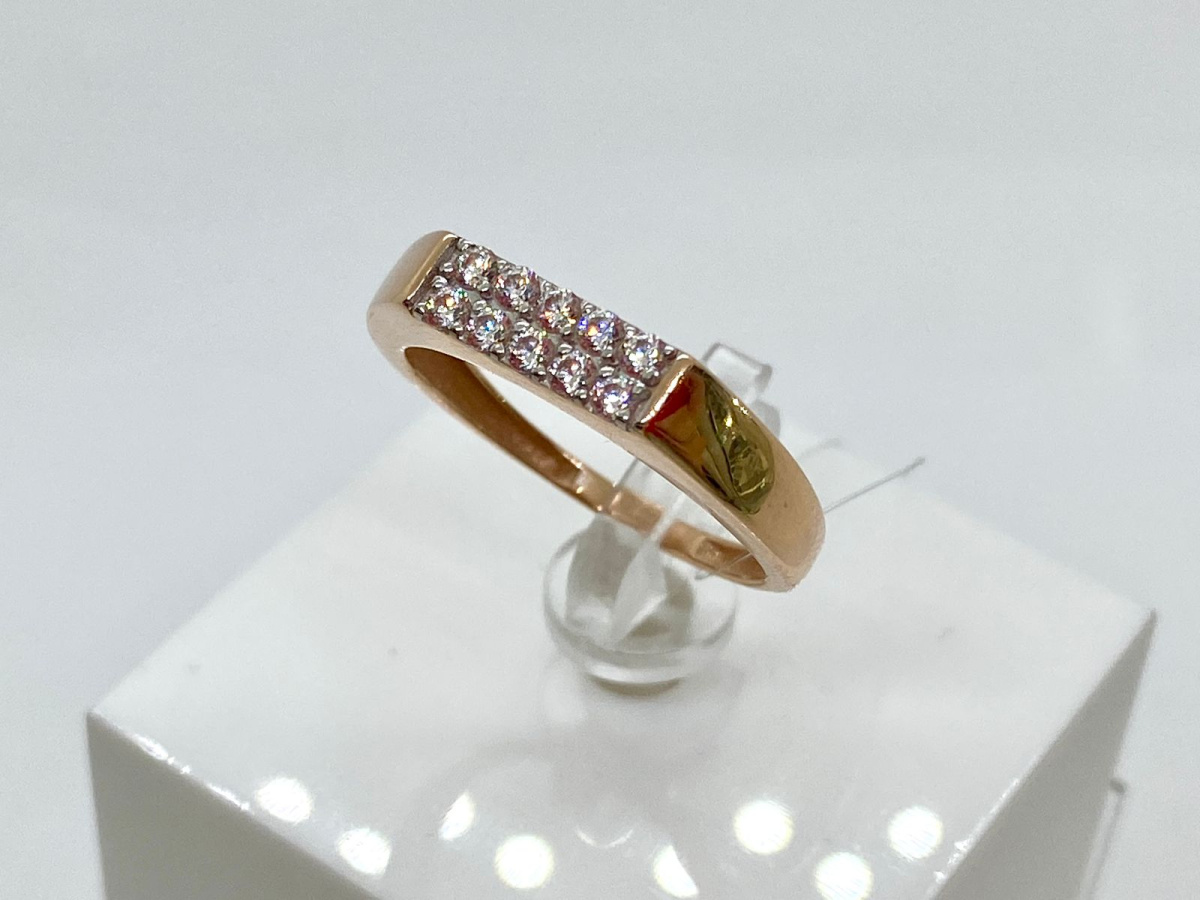 08-116414 КОЛЬЦО С КАМНЯМИ (Au 585)