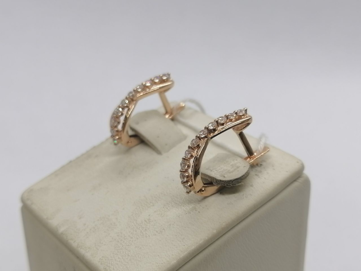 СКМИ585 СЕРЬГИ С КАМНЯМИ (Au 585)