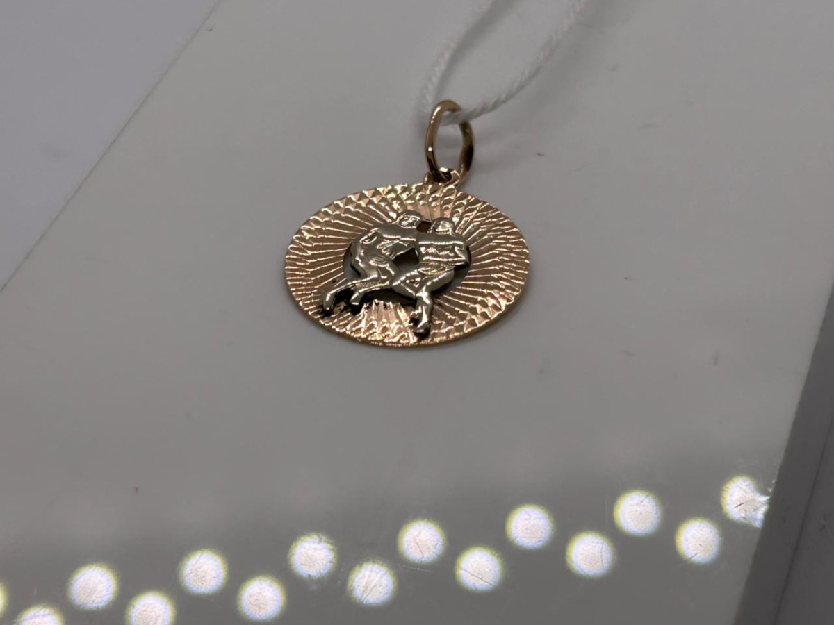 ПОДВЕСКА ЗНАК ЗОДИАКА БЛИЗНЕЦЫ Au 585