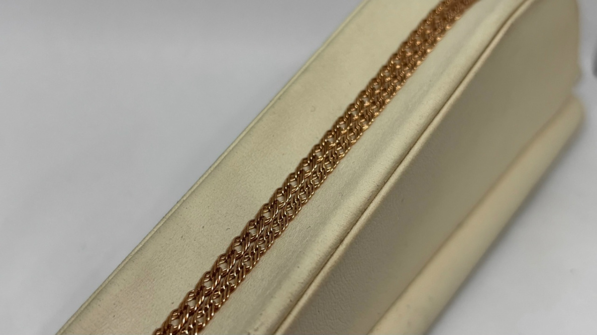 ЦЛР3585 ЦЕПЬ ПОЛНОВЕСНАЯ Ромб тройной (Au 585)