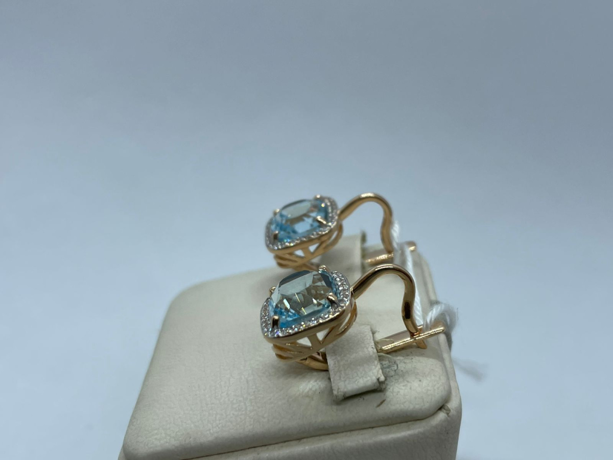 СКМИ585 СЕРЬГИ С КАМНЯМИ (Au 585) СКМИ585 СЕРЬГИ С КАМНЯМИ (Au 585)