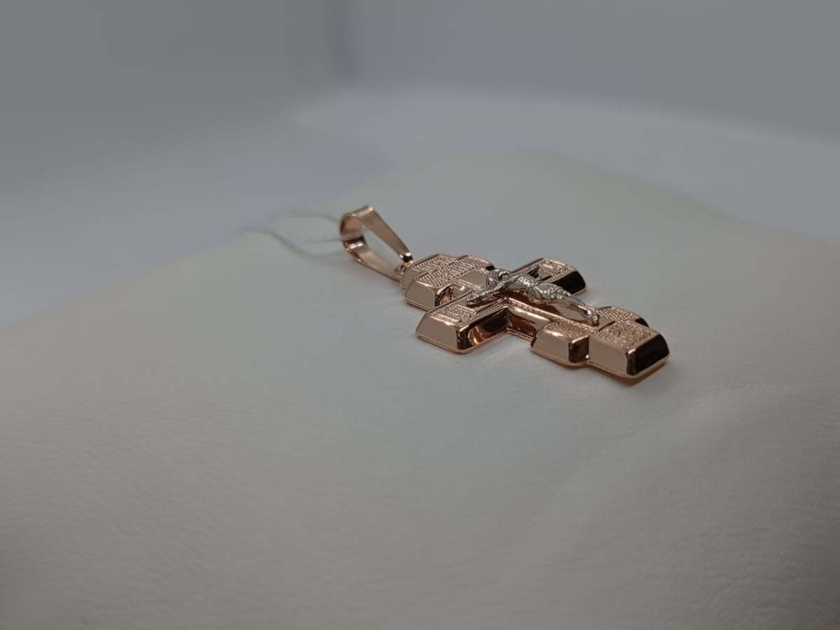 ПОДВЕСКА КРЕСТ без камня (Au 585)