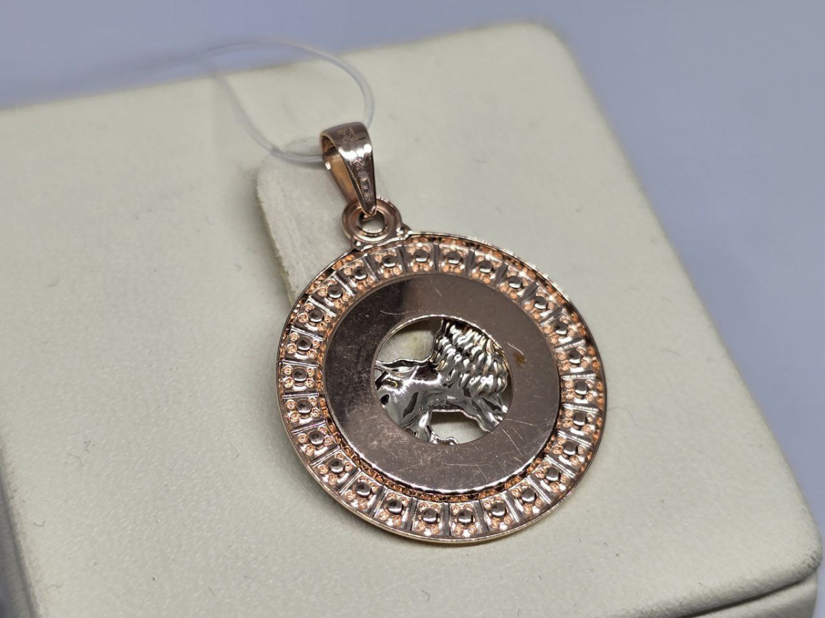 ПОДВЕСКА ЗНАК ЗОДИАКА ЛЕВ (Au 585)