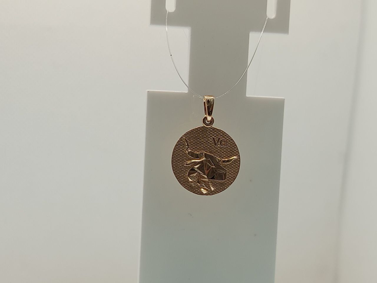 ПОДВЕСКА ЗНАК ЗОДИАКА ТЕЛЕЦ (Au 585)