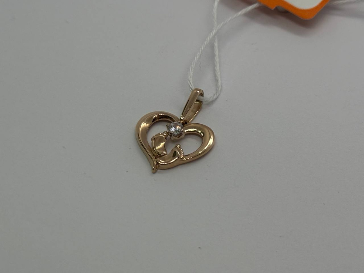 ПОДКМ585 ПОДВЕСКА С КАМНЕМ (Au 585)