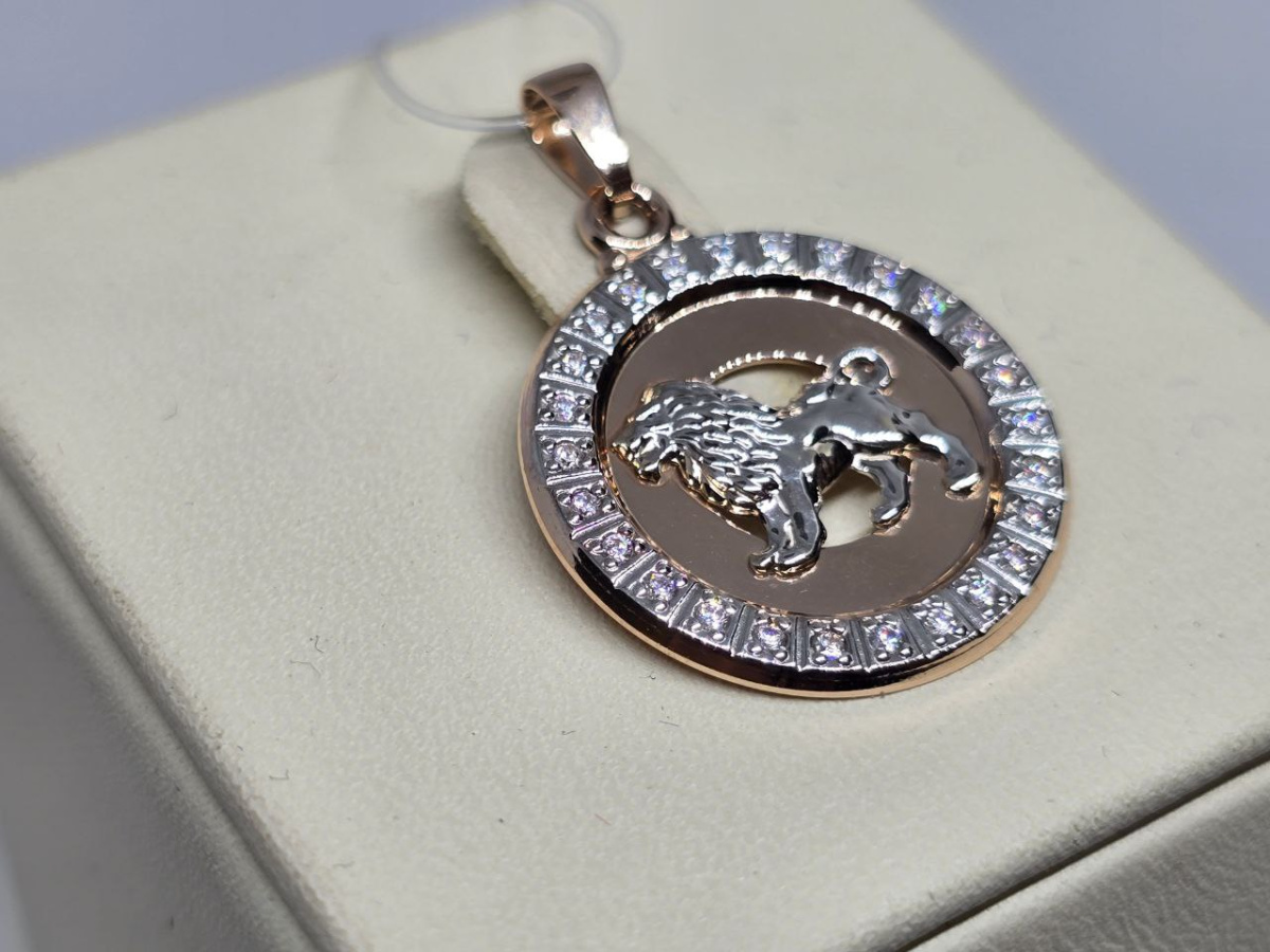 ПОДВЕСКА ЗНАК ЗОДИАКА ЛЕВ (Au 585)