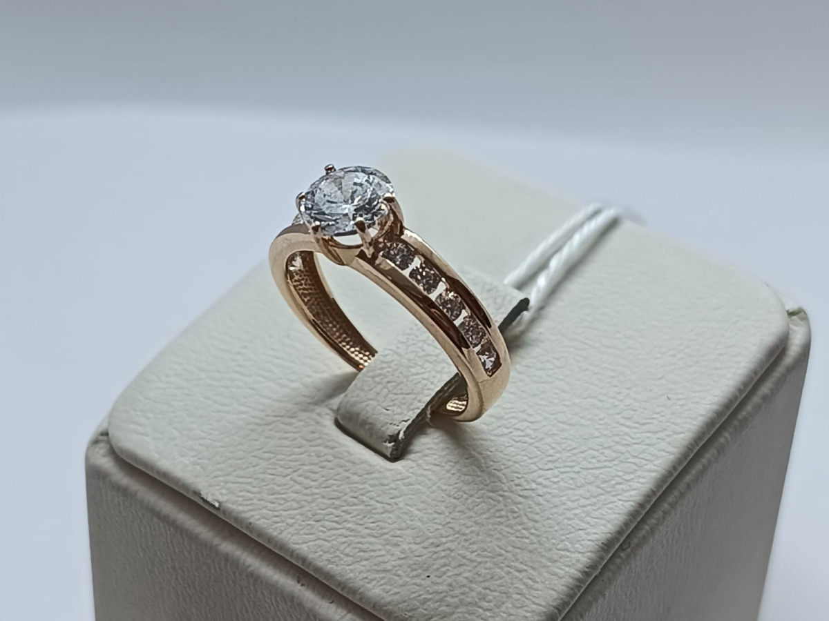 КОЛКМИ585 КОЛЬЦО С КАМНЯМИ (Au 585)