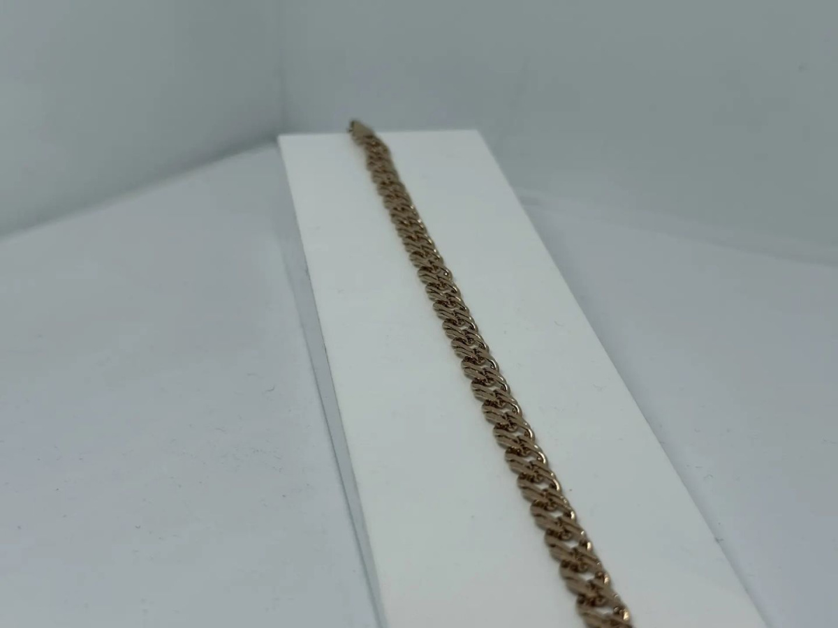 БРАСЛЕТ ПОЛНОВЕСНЫЙ Ромб двойной Au 585