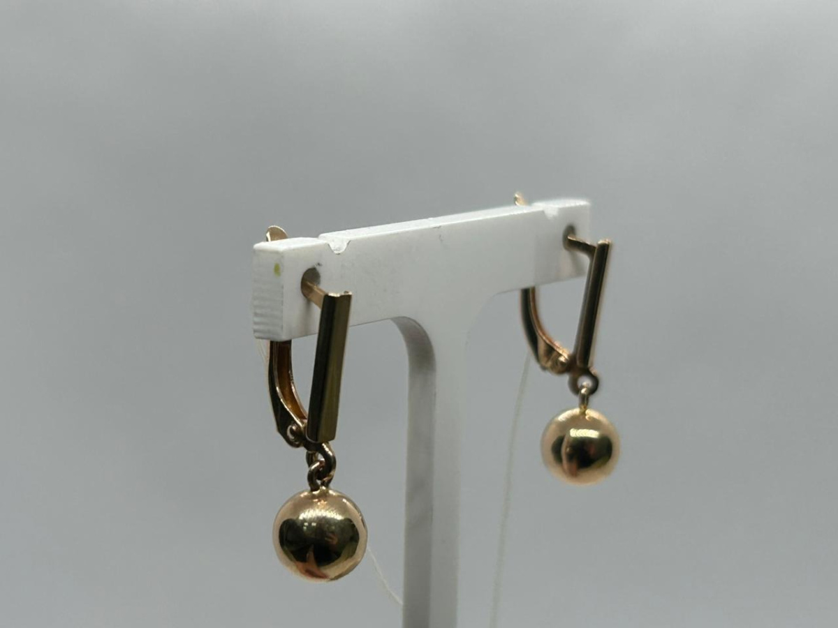 СЕРЬГИ БЕЗ КАМНЯ (Au 585)