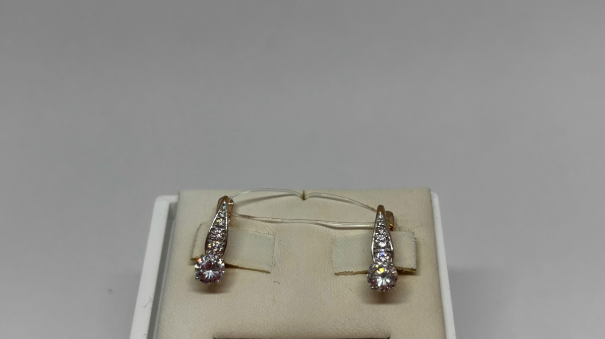 СЕРЬГИ С КАМНЯМИ (Au 585)