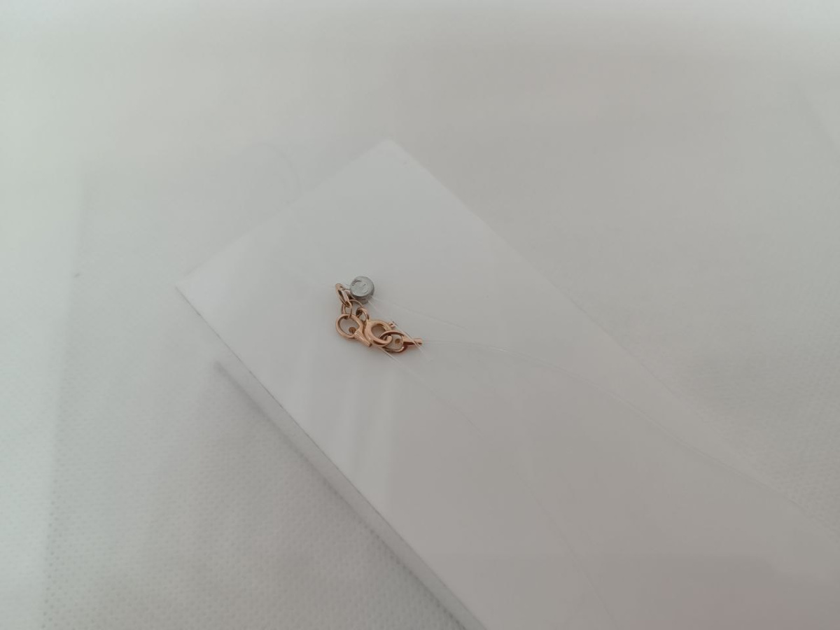 КОЛЬЕ НА ЛЕСКЕ с камнем (Au 585)