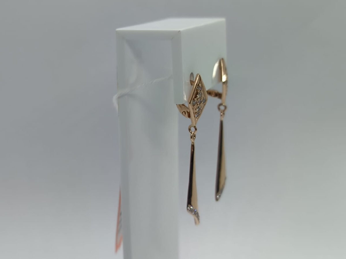 СЕРЬГИ С КАМНЯМИ (Au 585)