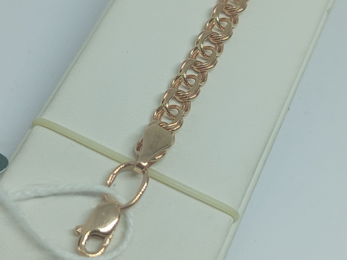 Арабский Бисмарк Б060 БРАСЛЕТ ПУСТОТЕЛЫЙ Бисмарк (Au 585)