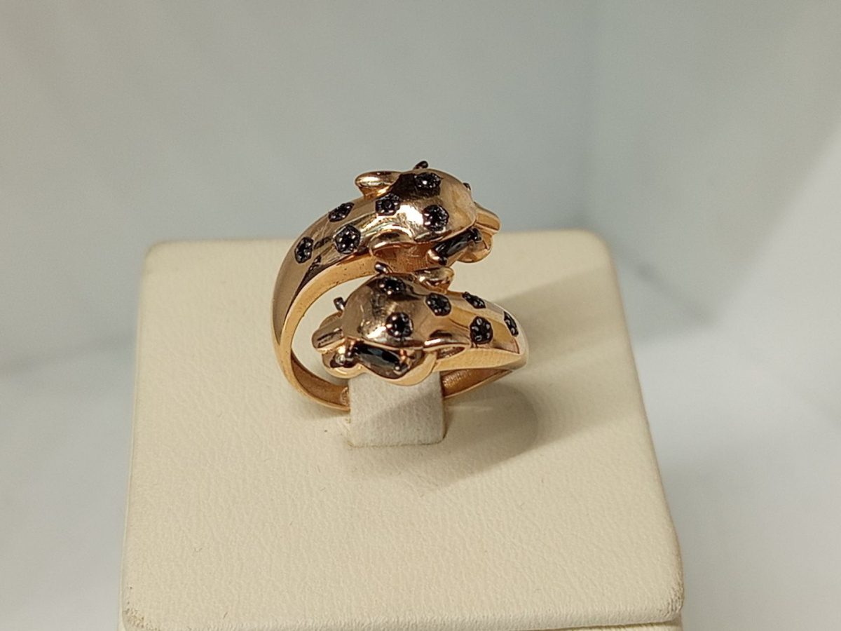 КОЛКМИ585 КОЛЬЦО С КАМНЯМИ (Au 585)