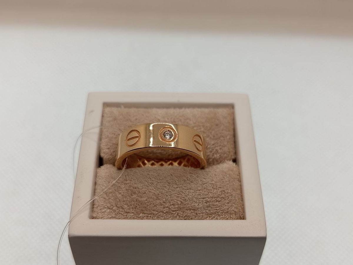 КОЛЬЦО С КАМНЯМИ (Au 585)