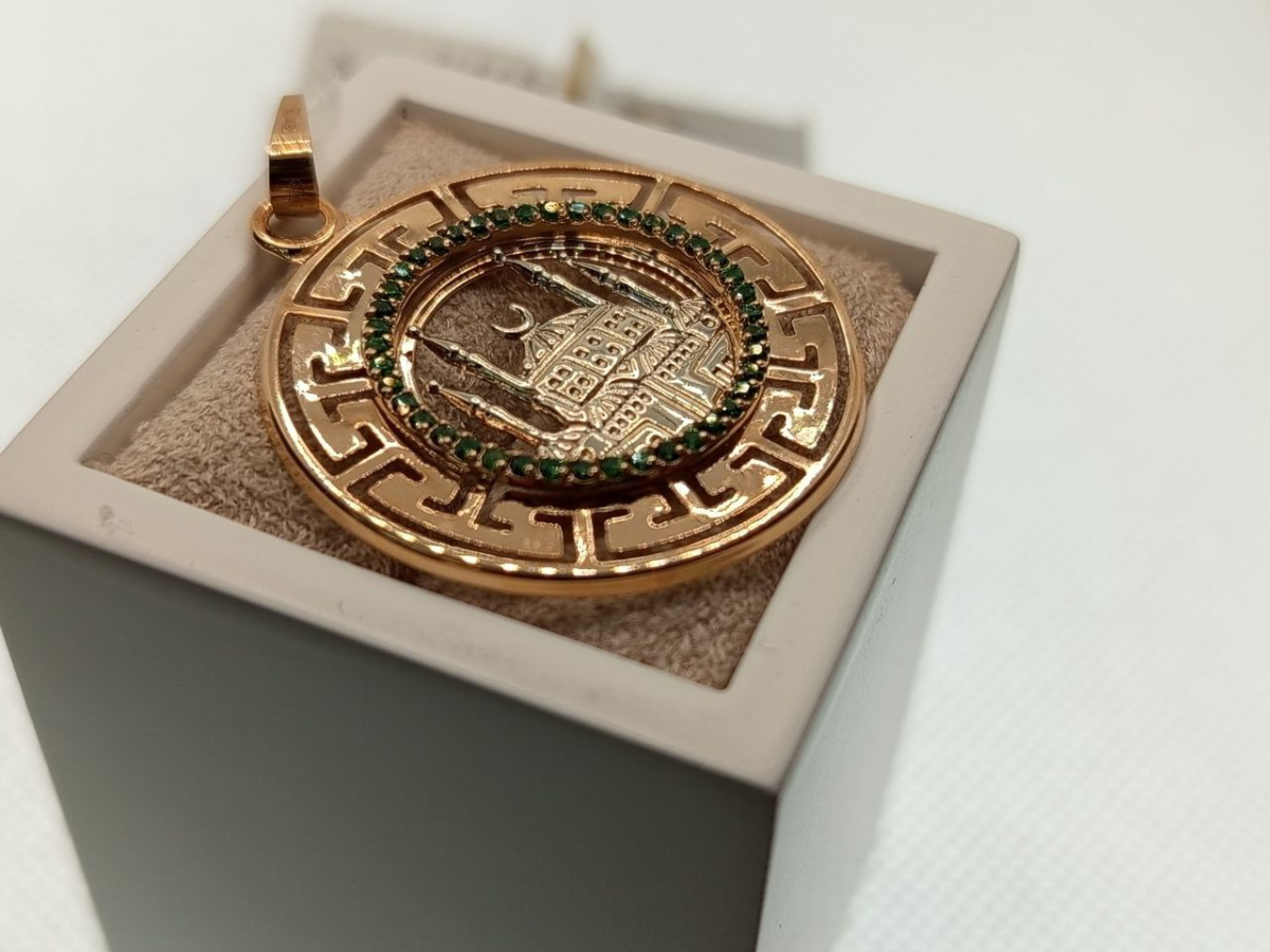 ПОДВЕСКА МЕЧЕТЬ с камнями (Au 585)