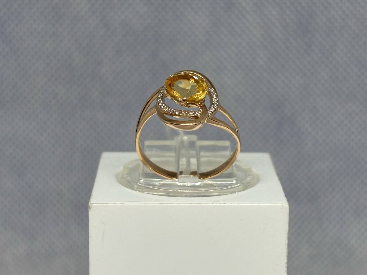 КОЛКМИ585 КОЛЬЦО С КАМНЯМИ (Au 585)