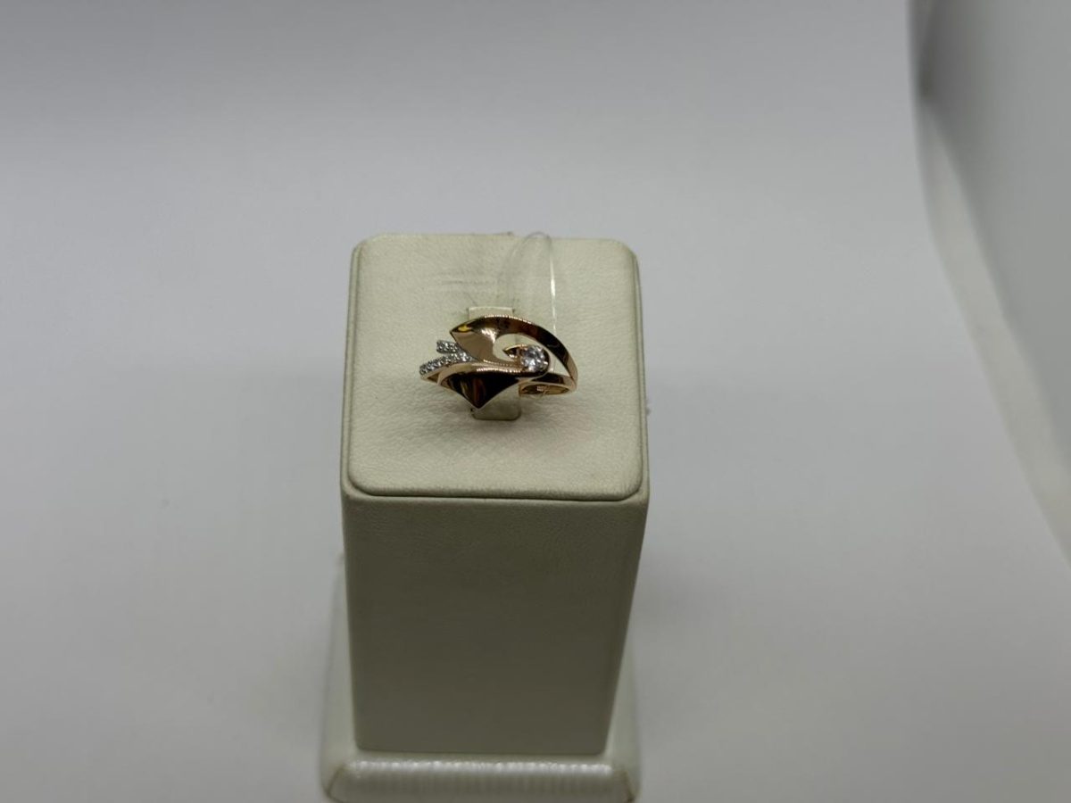 КОЛЬЦО С КАМНЯМИ (Au 585)