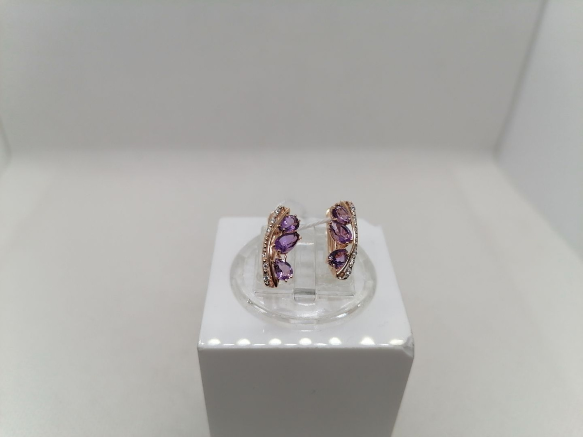 СКМИ375 СЕРЬГИ С КАМНЯМИ (Au 375) СКМИ375 СЕРЬГИ С КАМНЯМИ (Au 375)
