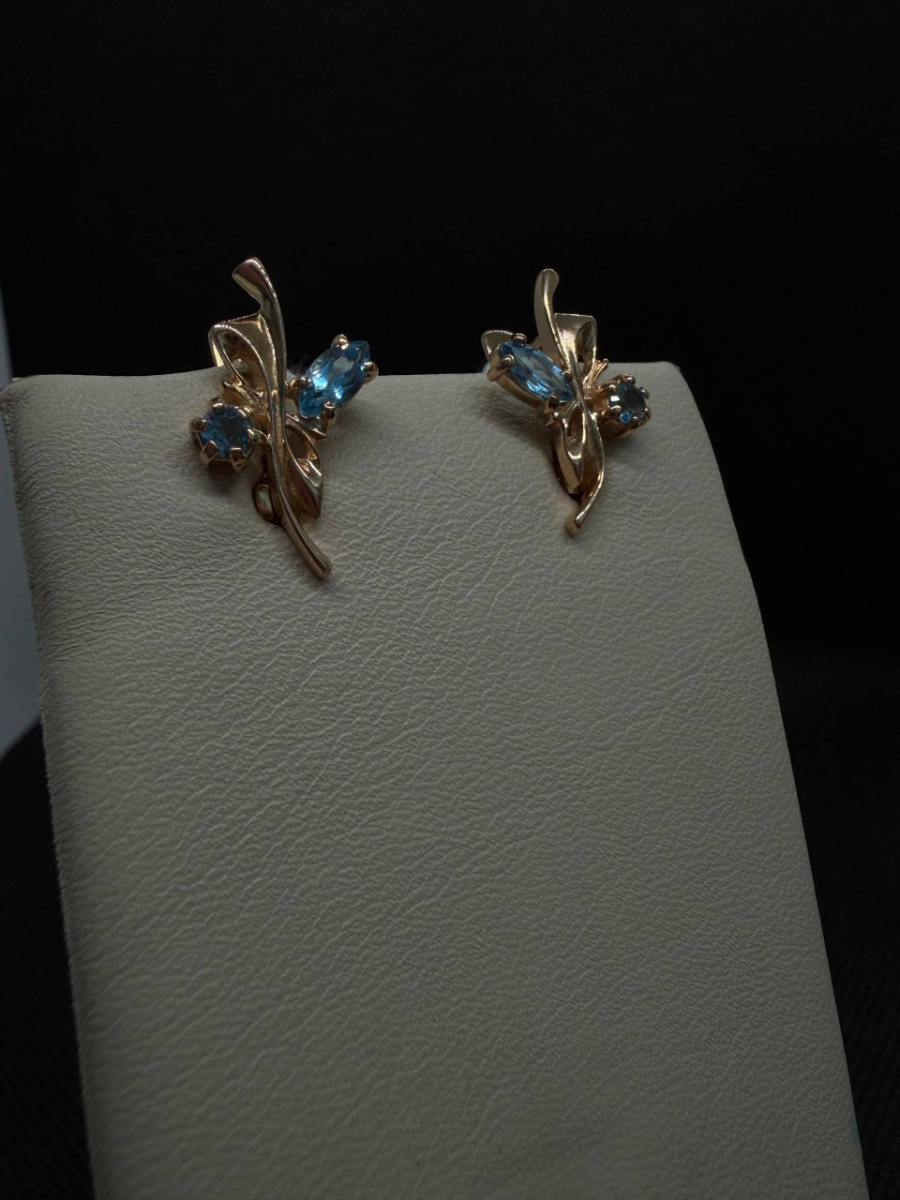 СЕРЬГИ С КАМНЯМИ (Au 585)