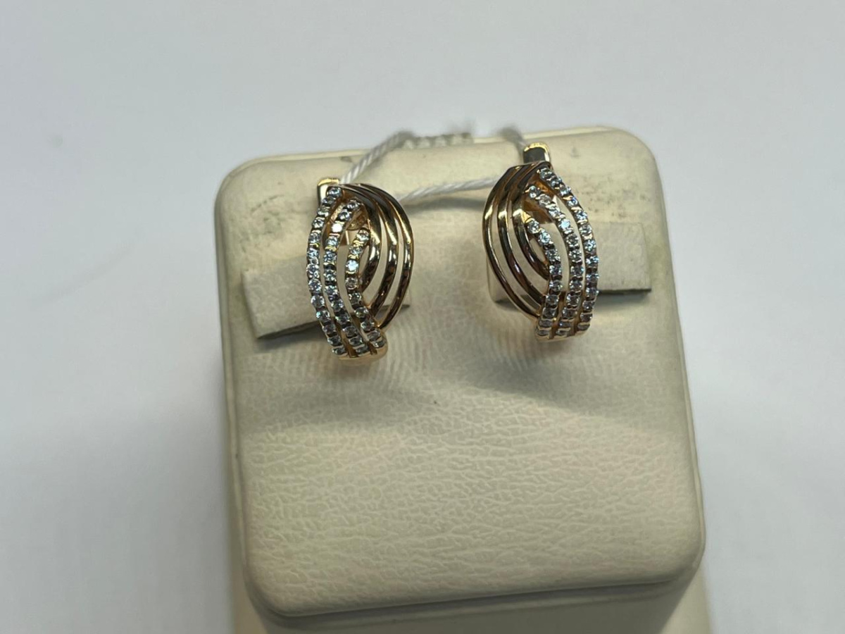 СЕРЬГИ С КАМНЯМИ (Au 585)