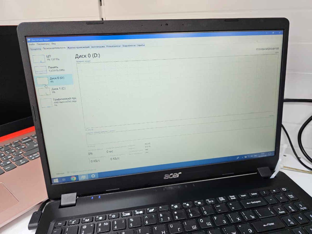 Ноутбук Acer aspire 3 n19c1; Ryzen 5 3500U, Radeon Vega 8, 4 Гб, 256 Гб, 1 Tb