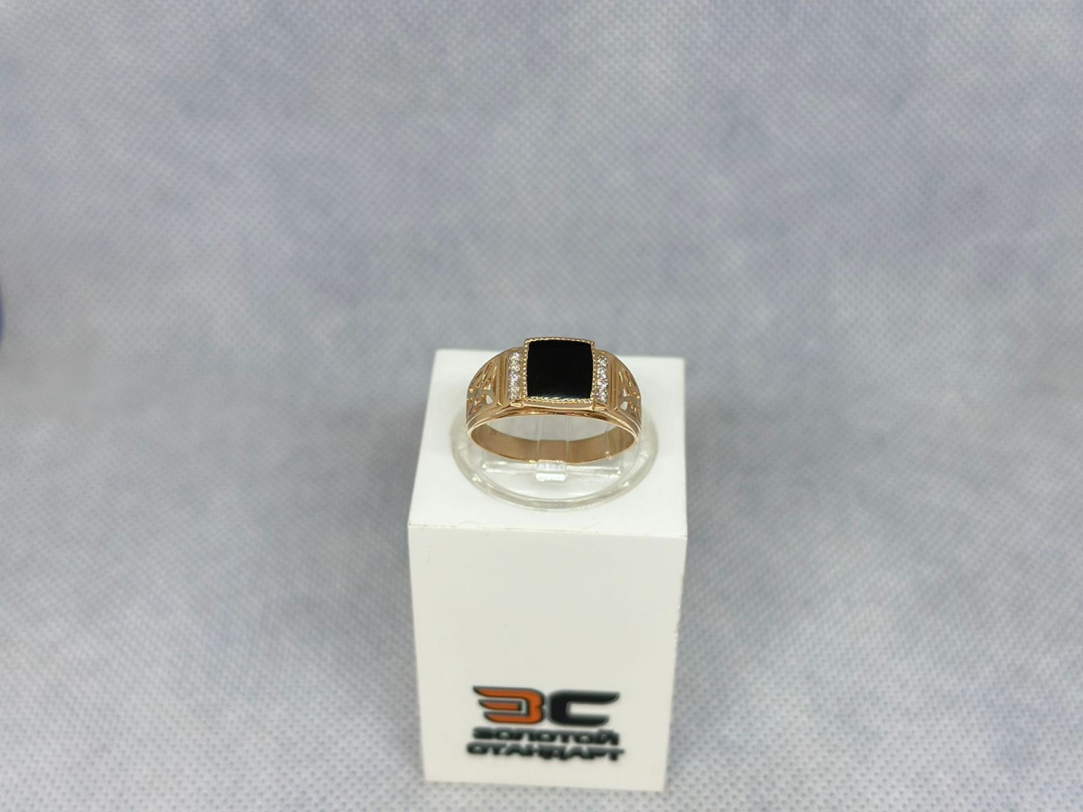 ПЕЧАТКА С КАМНЯМИ (Au 585)