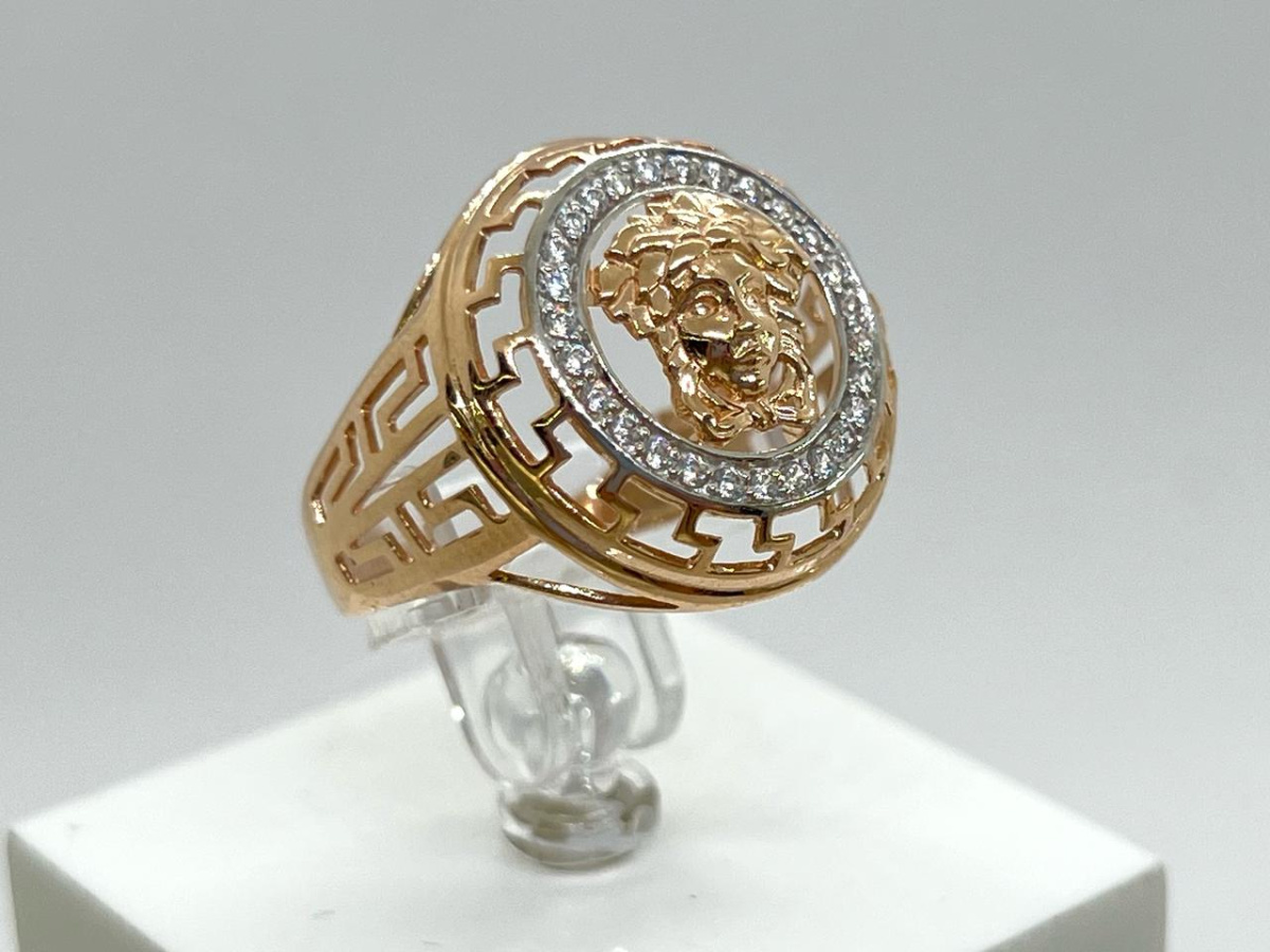 КОЛЬЦО С КАМНЯМИ (Au 585)