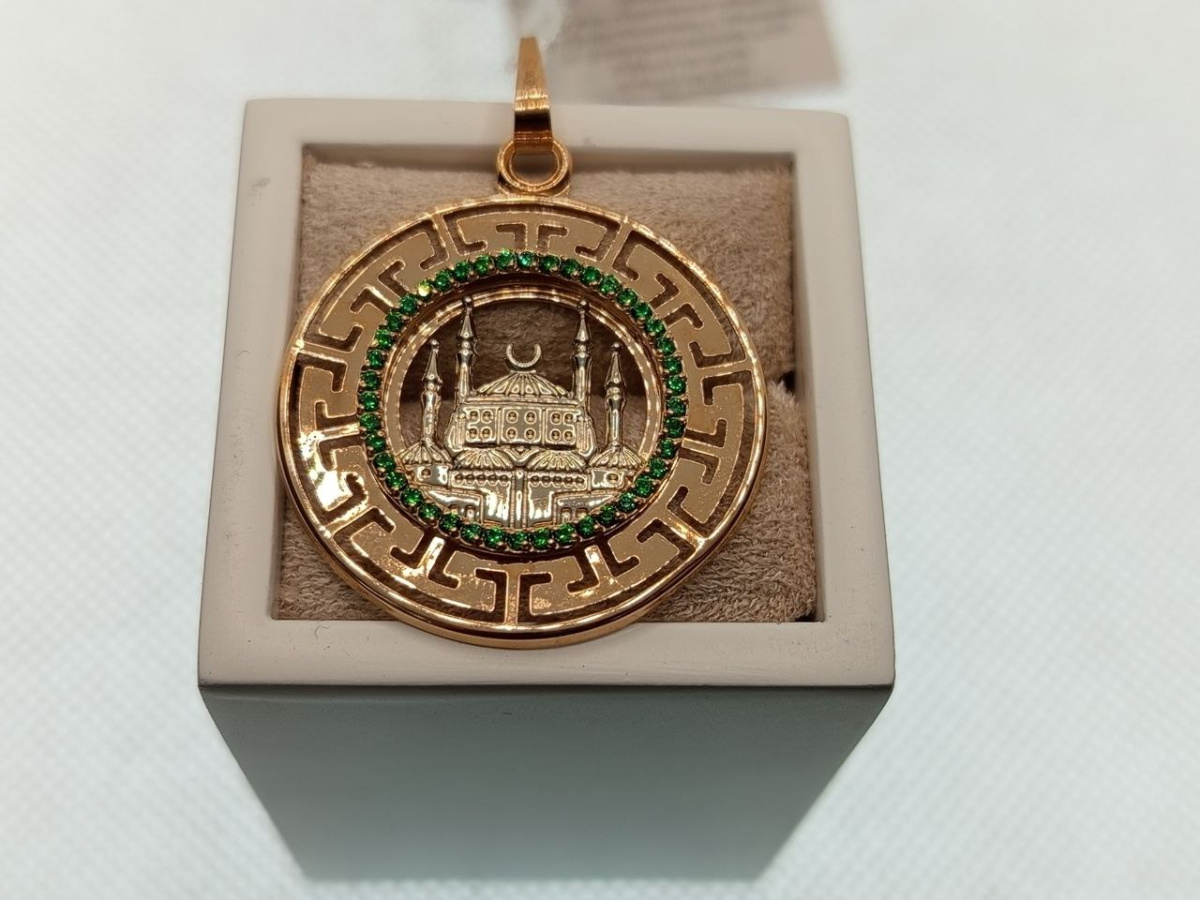 ПОДВЕСКА МЕЧЕТЬ с камнями (Au 585)