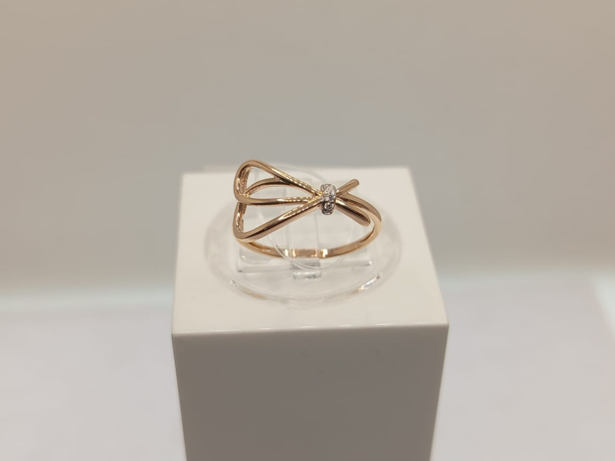 КОЛЬЦО С КАМНЯМИ (Au 585)