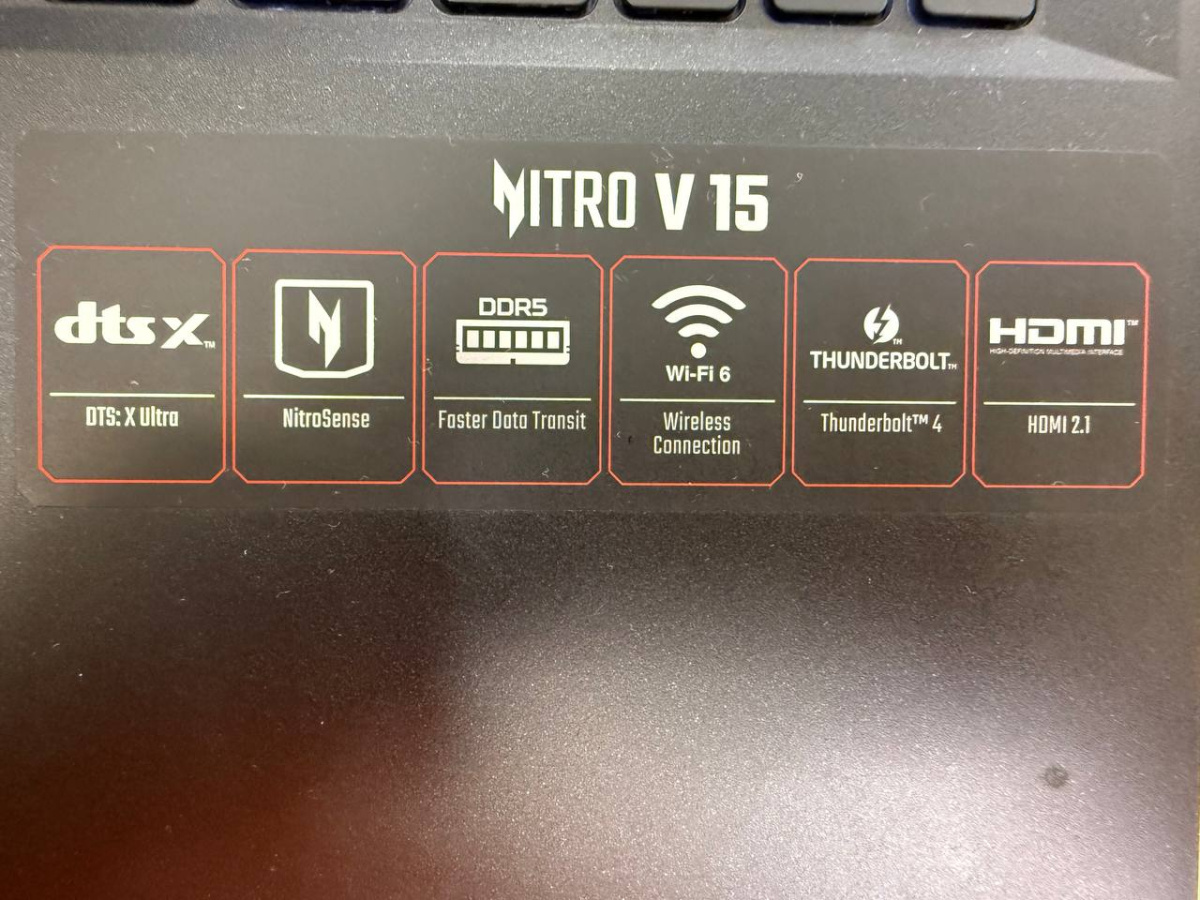 Ноутбук Acer acer nitro v15; Core I7-13620H, GeForce RTX 4050, 16 Гб, 500 Гб, Нет