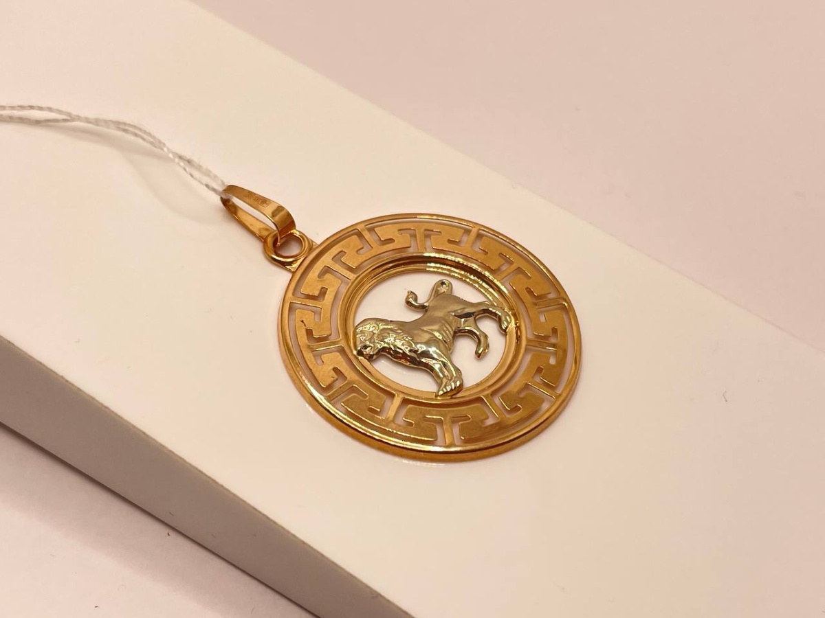 ПОДВЕСКА ЗНАК ЗОДИАКА ЛЕВ (Au 585)