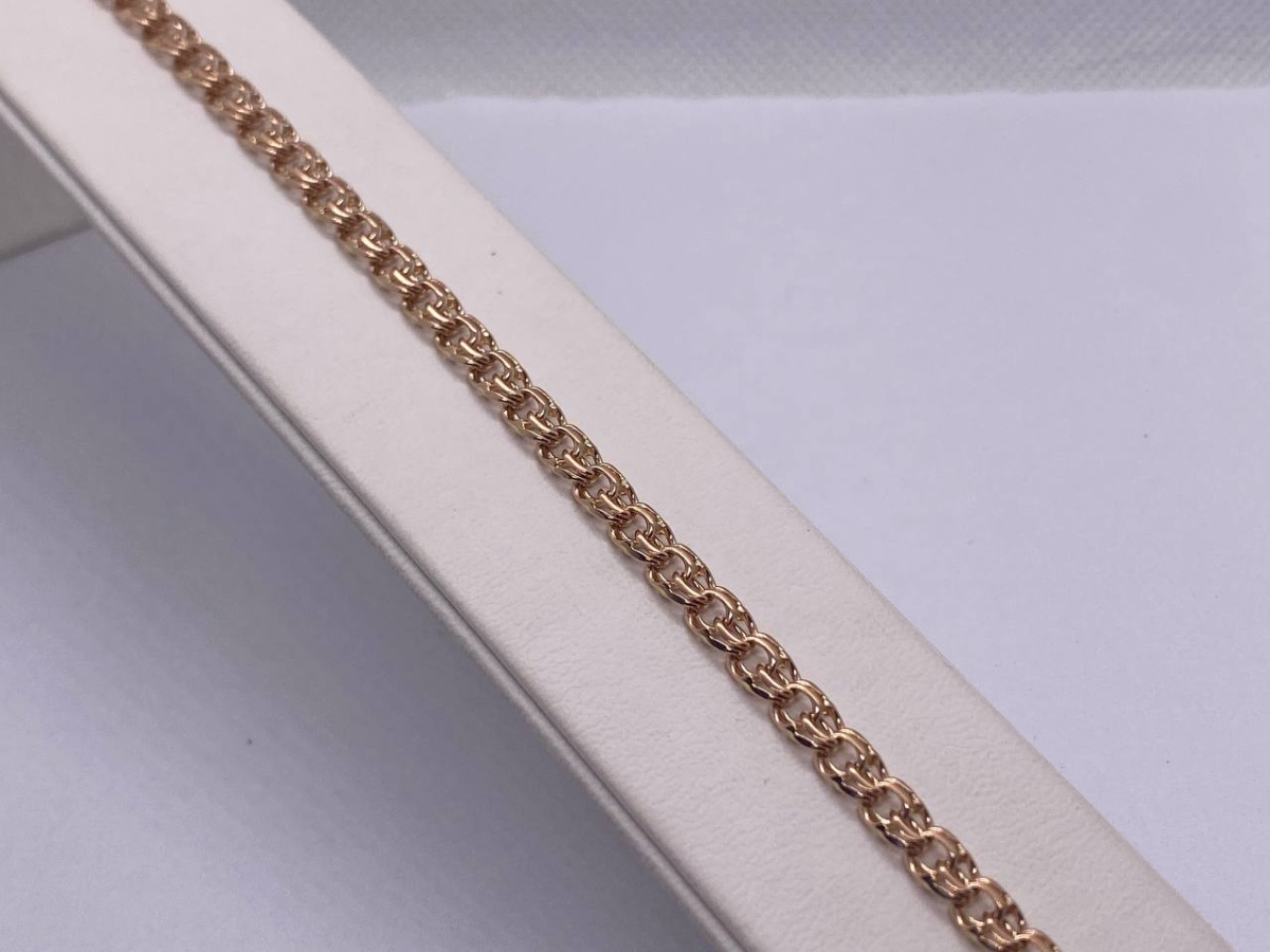 БЛБ585 БРАСЛЕТ ПОЛНОВЕСНЫЙ Бисмарк (Au 585)