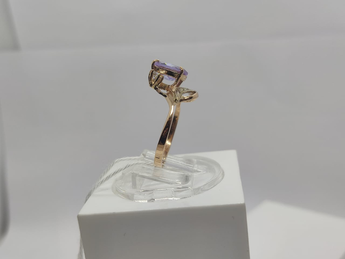 КОЛЬЦО С КАМНЯМИ (Au 585)