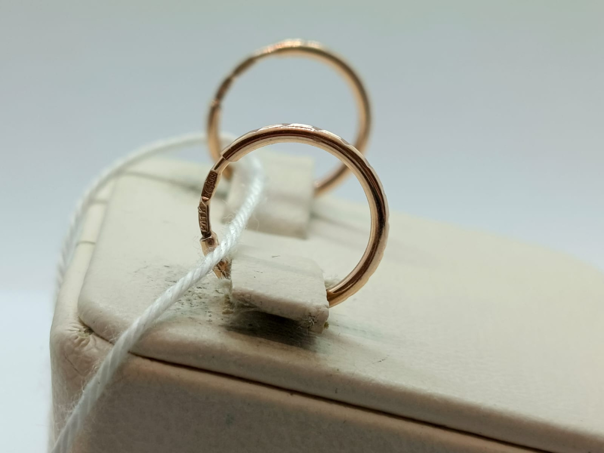 СКОН585 СЕРЬГИ КОНГО (Au 585)