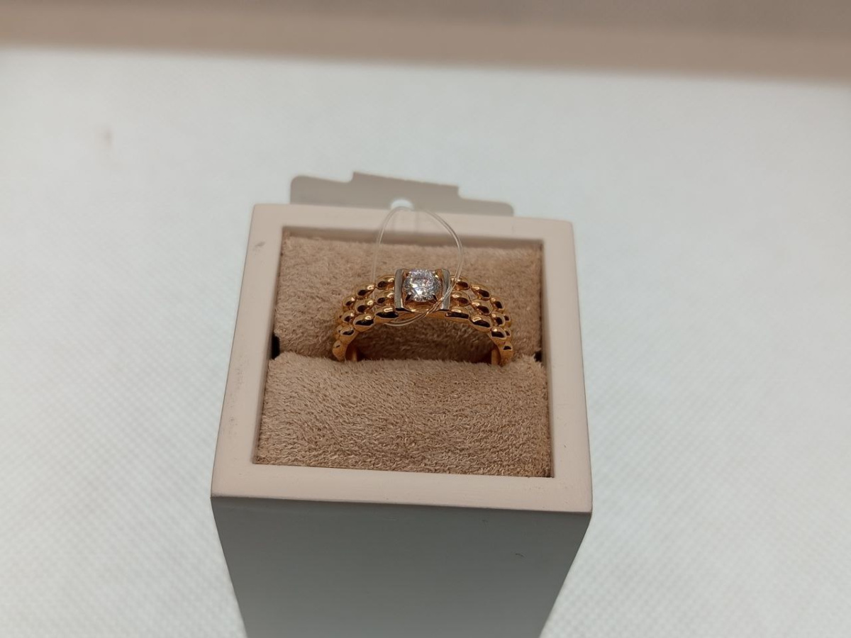 КОЛЬЦО С КАМНЕМ (Au 585)