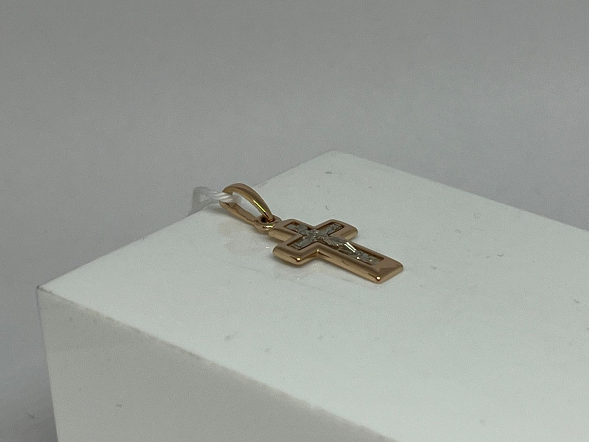 ПОДКБК585 ПОДВЕСКА КРЕСТ БЕЗ КАМНЯ (Au 585)