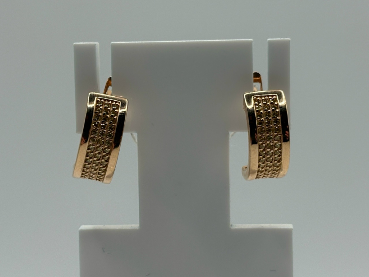 СЕРЬГИ С КАМНЯМИ (Au 585)