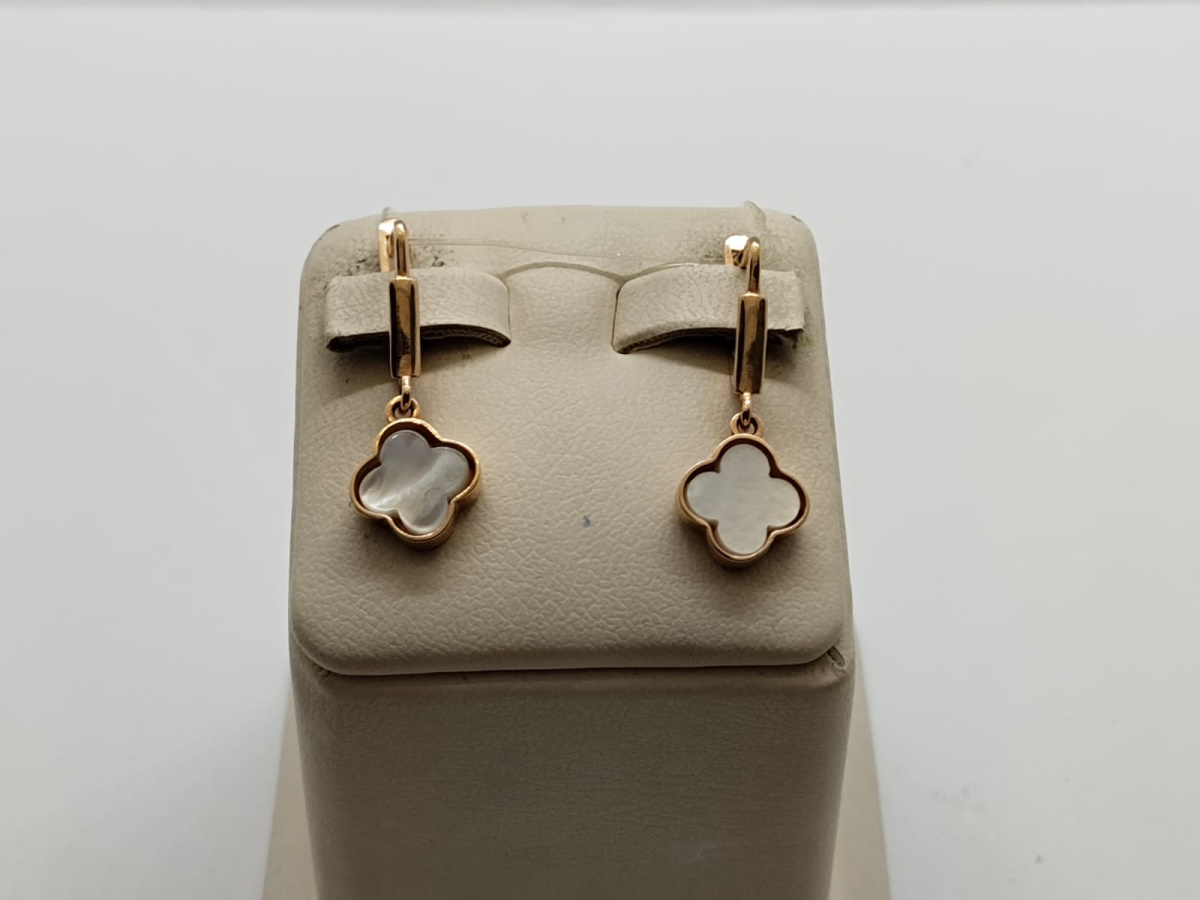 СЕРЬГИ С КАМНЕМ (Au 585)