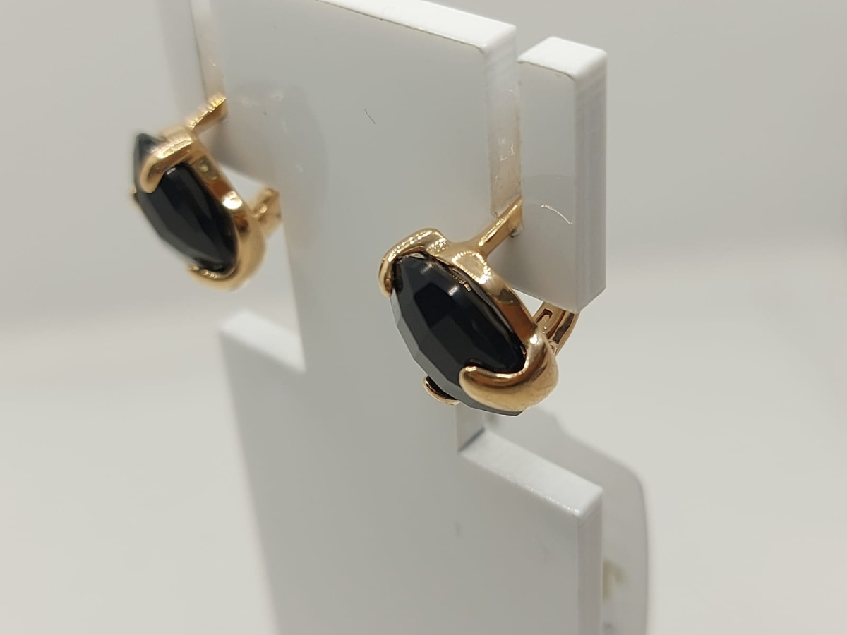 СЕРЬГИ С КАМНЕМ (Au 585)