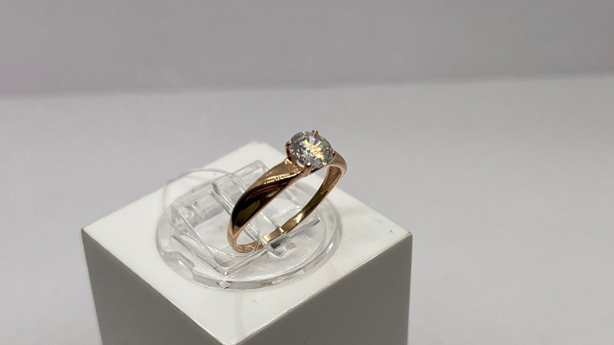 КОЛЬЦО С КАМНЕМ (Au 585)