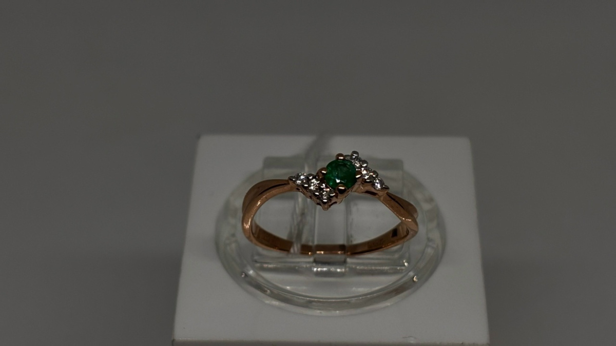 КОЛКМИ585 КОЛЬЦО С КАМНЯМИ (Au 585)