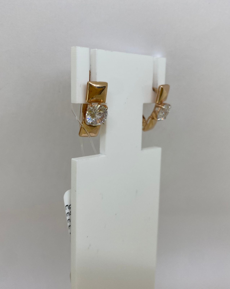 СЕРЬГИ С КАМНЕМ (Au 585)