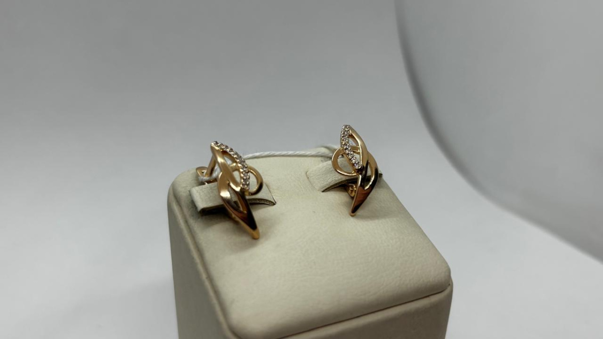 СЕРЬГИ С КАМНЯМИ (Au 585)