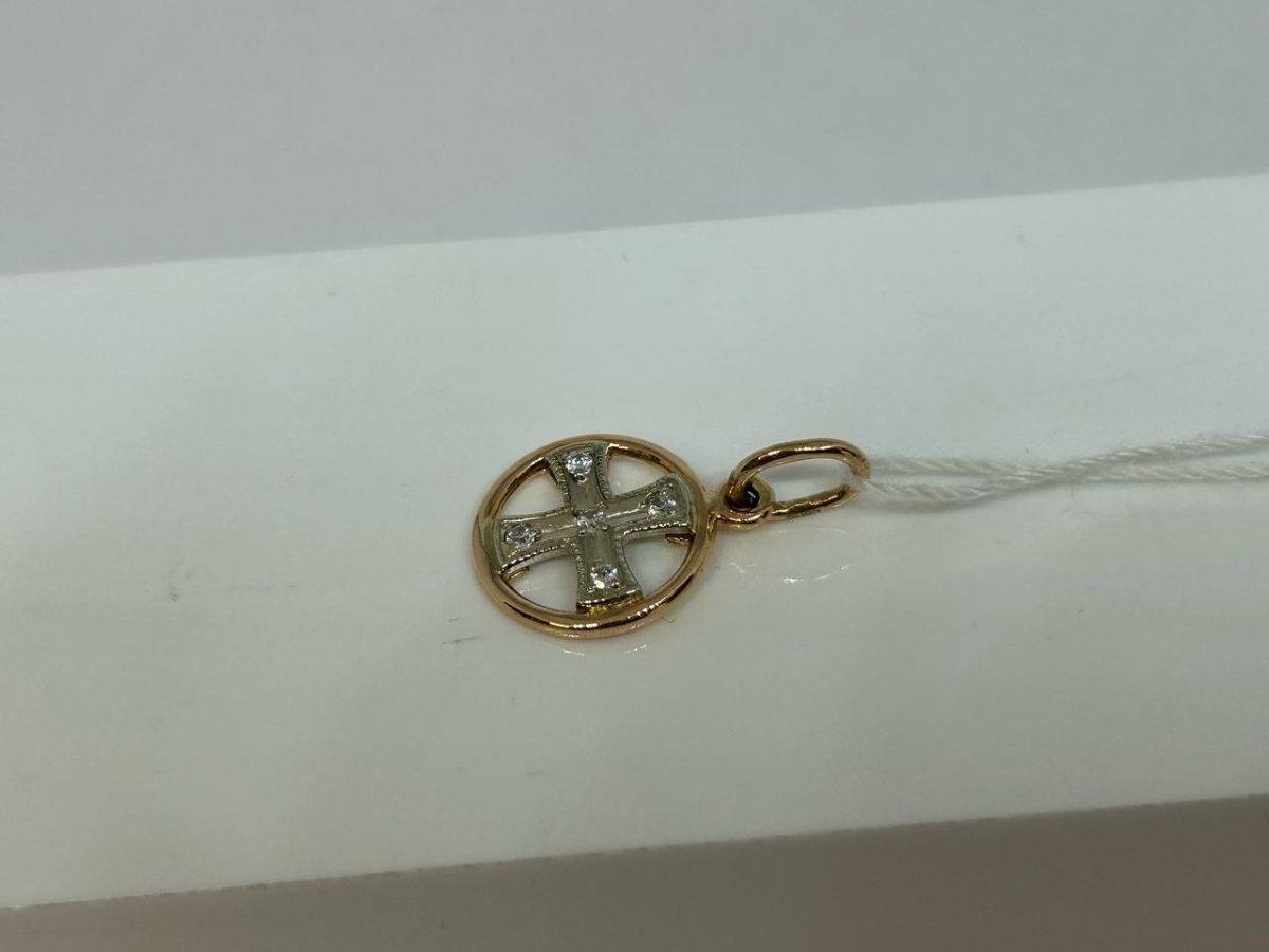 ПОДКМИ585 ПОДВЕСКА С КАМНЯМИ (Au 585)